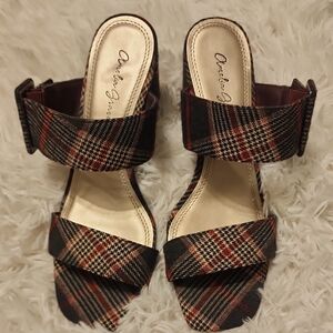 Chic Plaid Open-Toe Women's Sandals